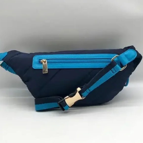 NEW WOMEN’S ON 34TH Blue Nylon Notte Crossbody Sling Bag Created for Macy's - Picture 2 of 6